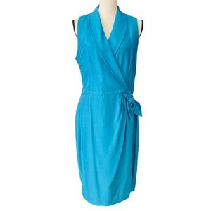 Positive Attitude sleeveless wrap dress